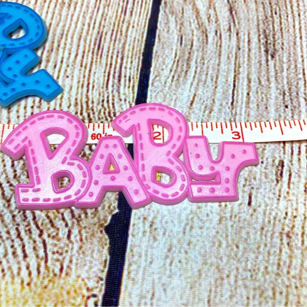 Baby Shower Cake Toppers/Decor Baby Blue Pink & Yellow Vintage